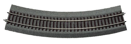 Roco 42524 H0 Gebogenes Gleis R4 mit Bettung 