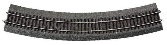 Roco 42526 H0 Gebogenes Gleis R6 mit Bettung 