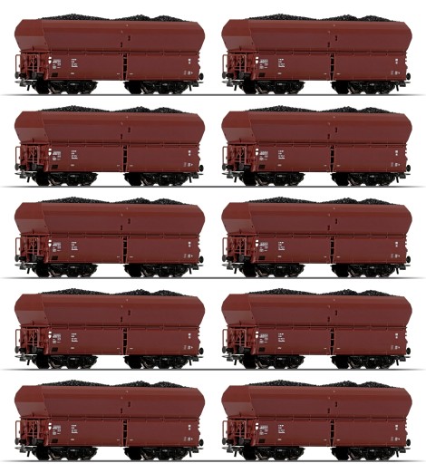 Roco 56333 H0 Selbstentladewagen, DR 10er-Set 