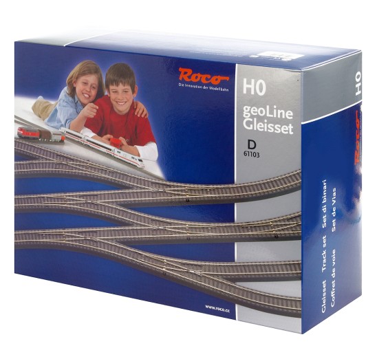 Preview: Roco 61103 H0 geoLine Gleisset D 
