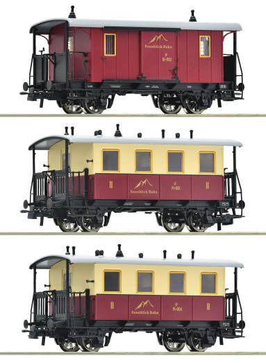 Roco 6200063 H0 Zahnradbahn-Personenzug, Sonnblick-Bahn 3er-Set