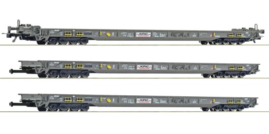 Roco 6600092 H0 Rollende Autobahn, HUPAC 3er-Set 