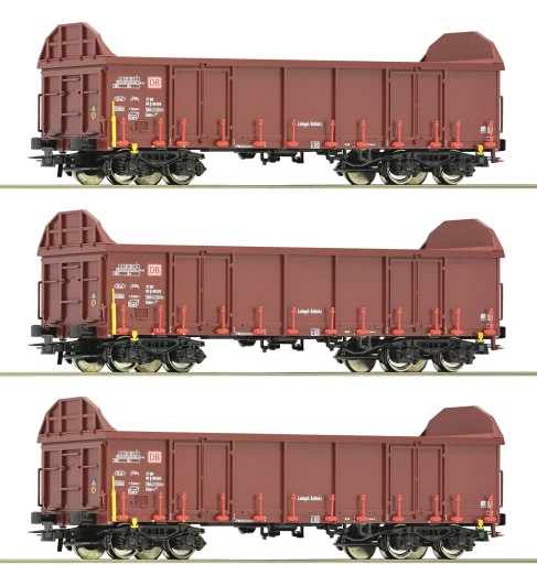 Roco 6600131 H0 Offene Güterwagen, DB AG 3er-Set 