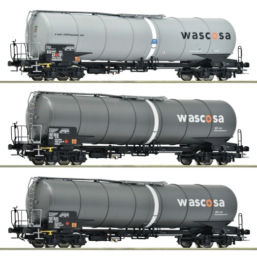 Roco 6600143 H0 Kesselwagen, Wascosa 3er-Set 