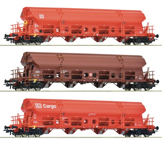 Roco 6600153 H0 Schwenkdachwagen, DB AG 3er-Set 