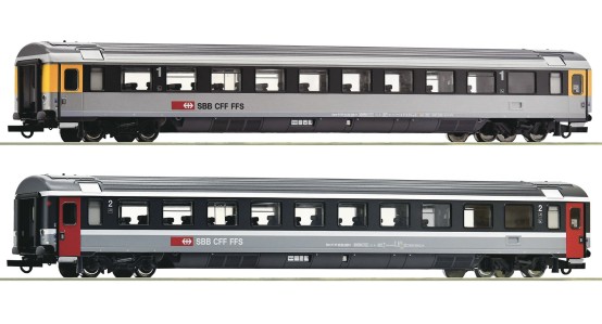 Roco 74023 H0 EuroCity-Wagen EC 7, SBB 2er-Set 