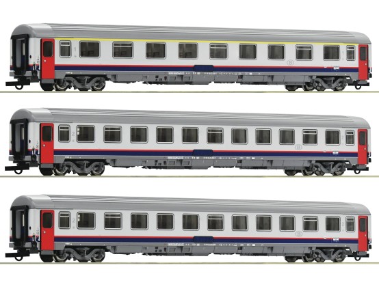 Roco 74063 H0 Eurofima-Wagen, SNCB 3er-Set 