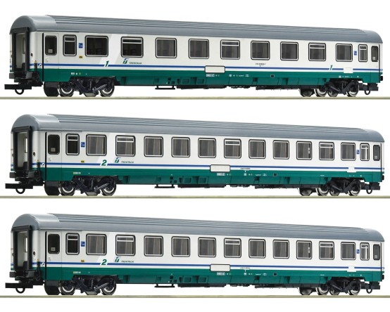 Roco 74284 H0 EC-Reisezugwagen, FS 3er-Set 