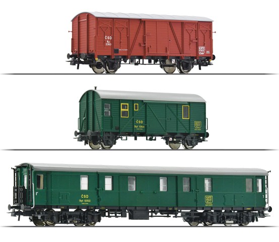 Roco 76019 H0 Bauzugwagen, CSD 3er-Set 