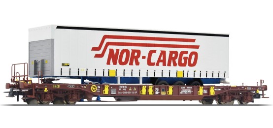 Roco 76222 H0 Taschenwagen T3, AAE Nor-Cargo 