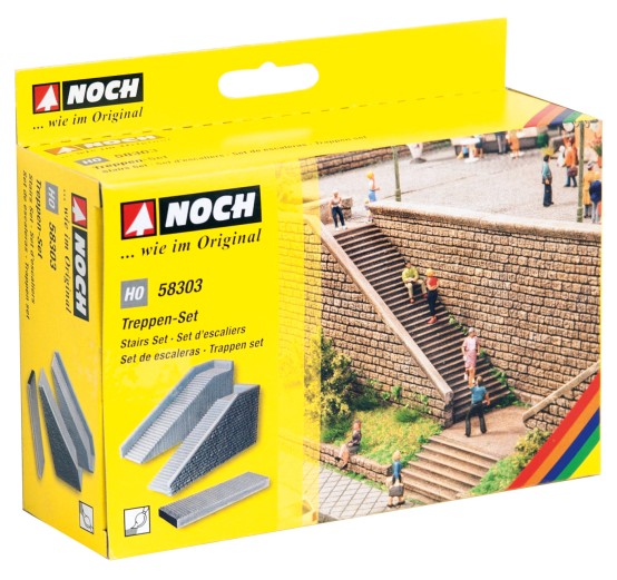 Preview: NOCH 58303 H0 Treppen-Set 