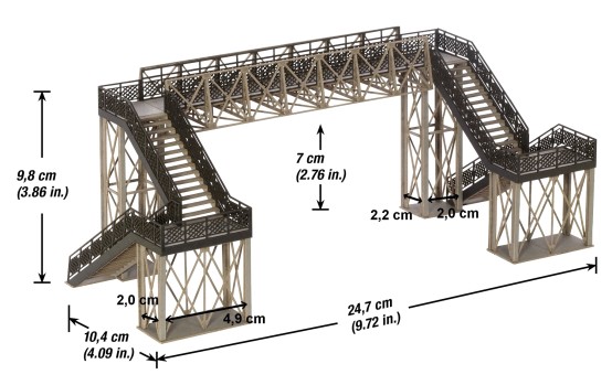 Preview: NOCH 67070 H0 Fußgängerübergang Grundbausatz 