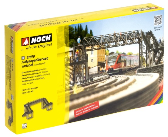 Preview: NOCH 67070 H0 Fußgängerübergang Grundbausatz 