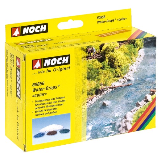 NOCH 60856 Water-Drops color Transparent, Blau, Grün, Braun 