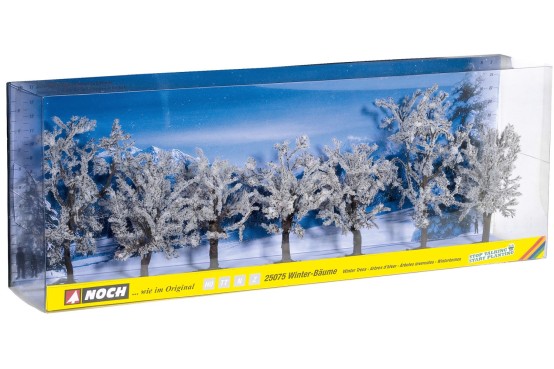 NOCH 25075 H0/TT/N Winterbäume 7 Stück, 8-10 cm hoch 