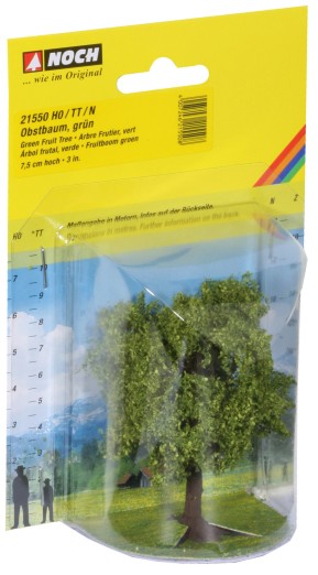 Preview: NOCH 21550 H0/TT/N Obstbaum grün, 7,5 cm hoch 