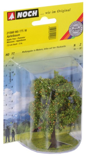 Preview: NOCH 21560 H0/TT/N Apfelbaum mit Früchten, 7,5 cm hoch 