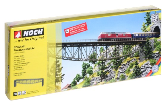 NOCH 67028 H0 Fischbauchbrücke, 54 cm lang 