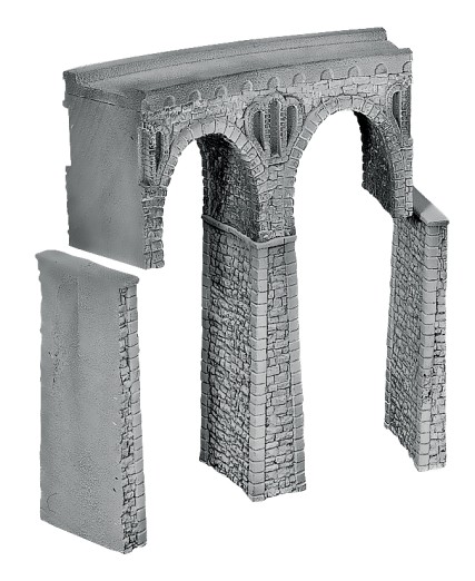 NOCH 58664 H0 Bruchsteinviadukt gebogen, Radius 360 mm 