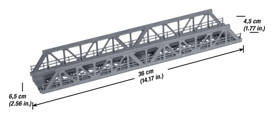Preview: NOCH 21310 H0 Gitter-Brücke 36cm 