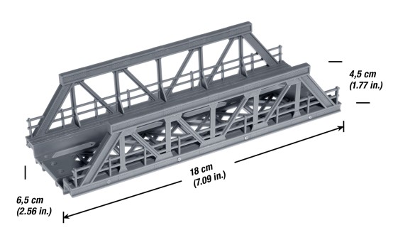 Preview: NOCH 21330 H0 Vorflut-Brücke 18cm 
