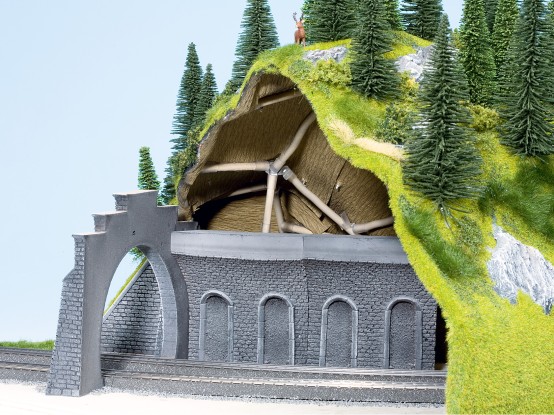 Preview: NOCH 58031 H0 Tunnel-Innenwand, gebogen 