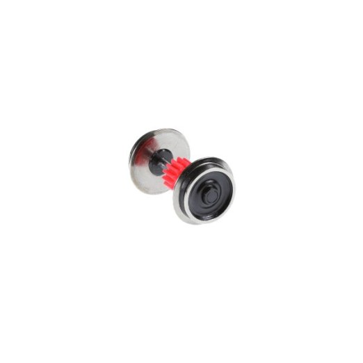 Roco 107388 H0 DC Radsatz mit 2 Haftringen und Zahnrad 