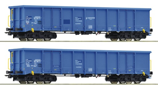 Roco 76023 H0 Offene Güterwagen, CRONIFER 2er-Set 
