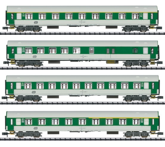 Minitrix 15695 N Schnellzugwagen Y/B, CD 4er-Set 