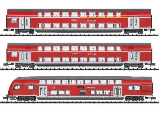 Minitrix 18055 N Doppelstockwagen, DB AG 3er-Set 