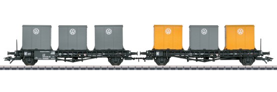 Trix 24161 H0 Behälter-Transportwagen-Paar Laabs, DB 