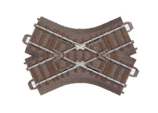 Trix 62649 H0 C-Gleis Kreuzung Länge 103,3 mm 