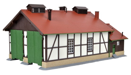 Preview: Kibri 39438 H0 Lokschuppen, zweiständig 