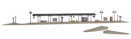 Preview: Vollmer 43559 H0 Bahnsteig Baden-Baden, erweiterungsfähig 