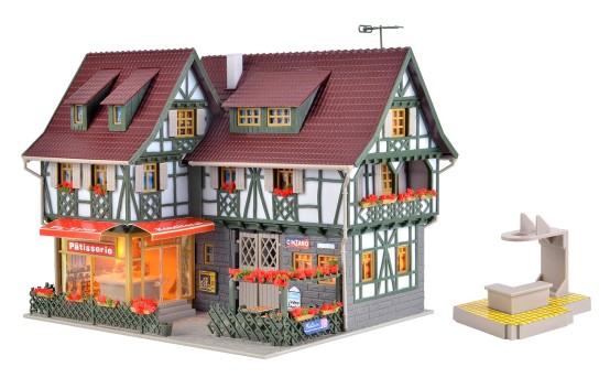 Preview: Vollmer 43683 H0 Konditorei mit Eissalon 