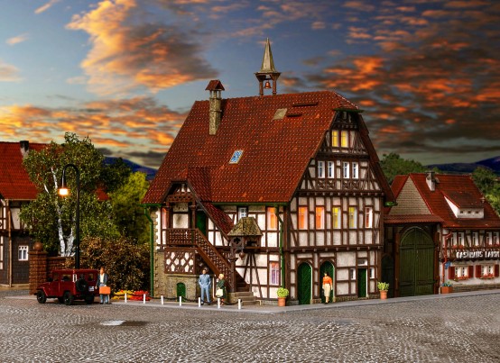 Preview: Vollmer 43750 H0 Rathaus Kochendorf 
