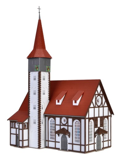 Preview: Vollmer 43768 H0 Fachwerkkirche Altbach 