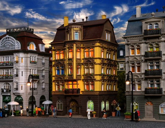 Preview: Vollmer 43813 H0 Wohnhaus Schlossallee 3 