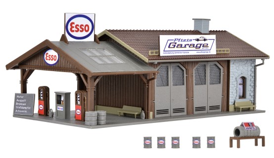 Preview: Vollmer 45599 H0 Reparaturwerkstatt Pfizis Garage 