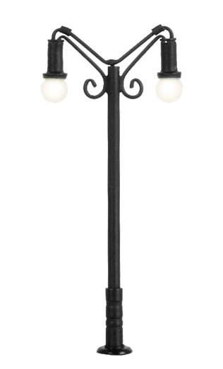 Viessmann 6015 H0 Nostalgische Leuchte, zweiflammig, 2 LEDs warmweiß