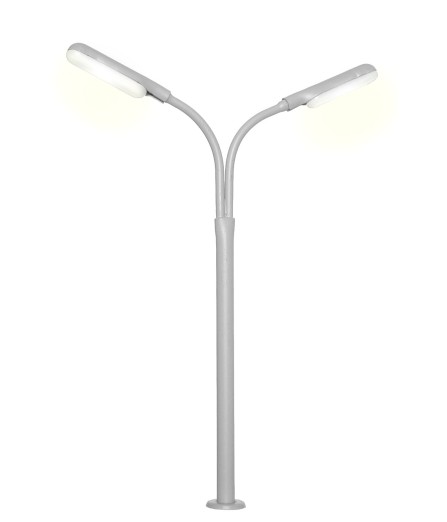 Viessmann 6095 H0 Peitschenleuchte doppelt, 2 LEDs weiß 