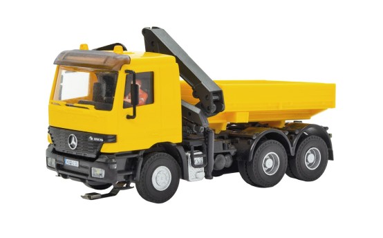 Viessmann 8023 H0 MB ACTROS 3-achs Zugmaschine mit Ladekran und Rundumleuchten, Basis, Funktionsmodell