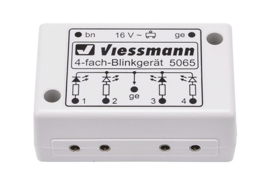 Viessmann 5065 Vierfach-Blinkelektronik für Andreaskreuze 
