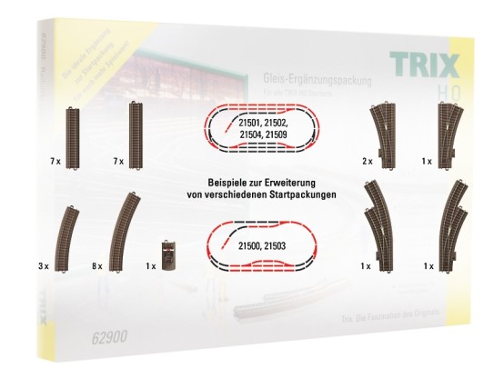 Preview: Trix 62900 H0 C-Gleis Großes Gleis-Ergänzungs-Set 