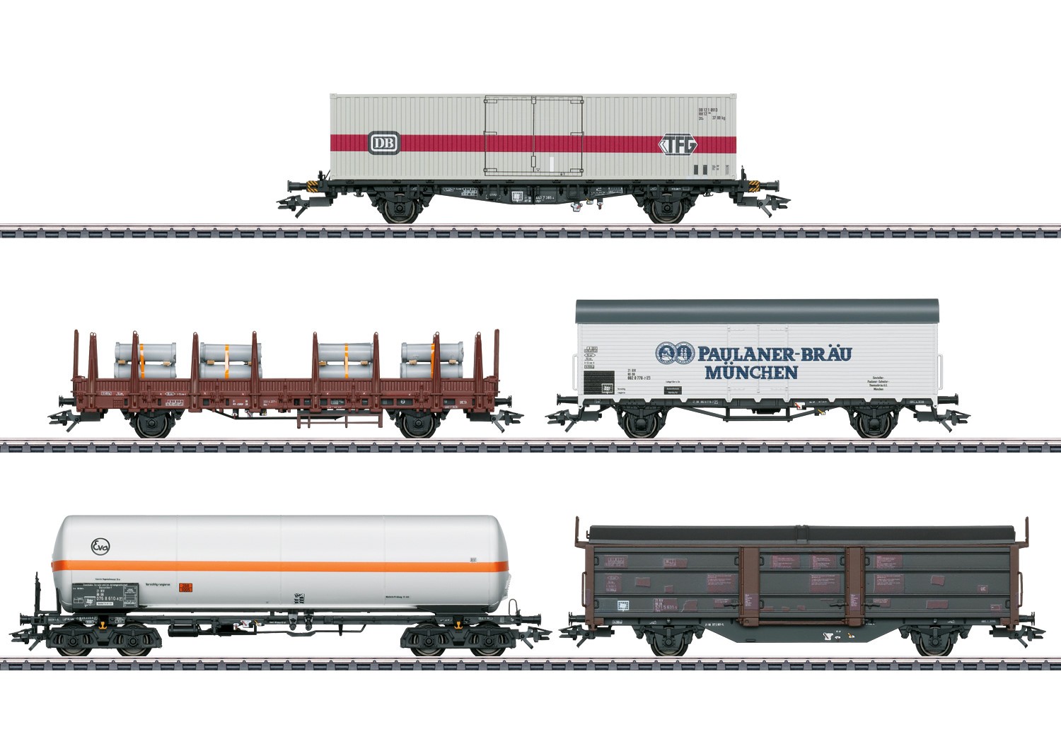 Märklin 47370 H0 Güterwagen, DB 5er-Set 