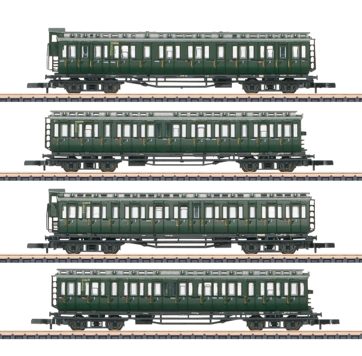 Märklin 87565 Spur Z Reisezugwagen, DB 4er-Set 