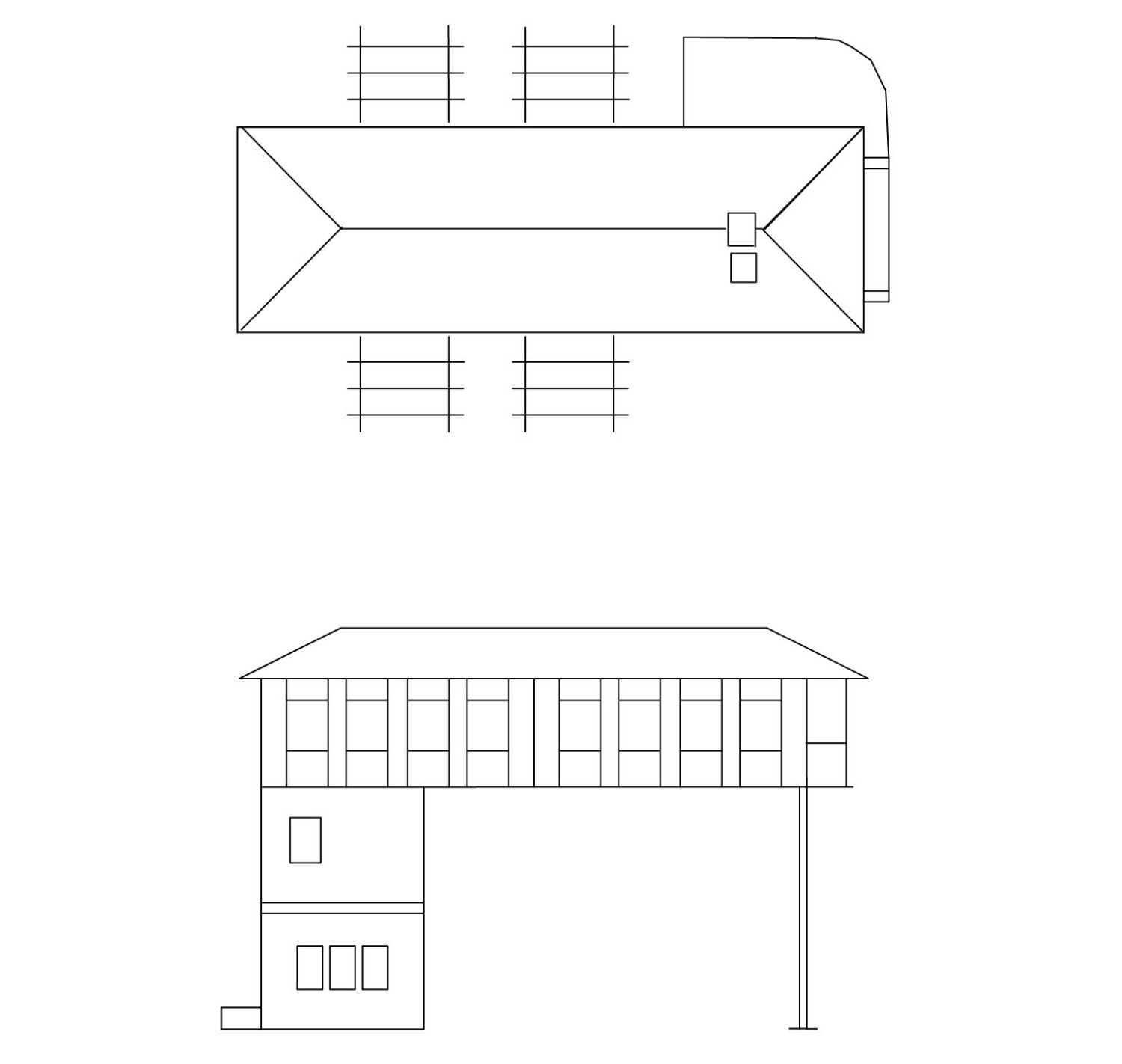 Auhagen 11386 H0 Brückenstellwerk 