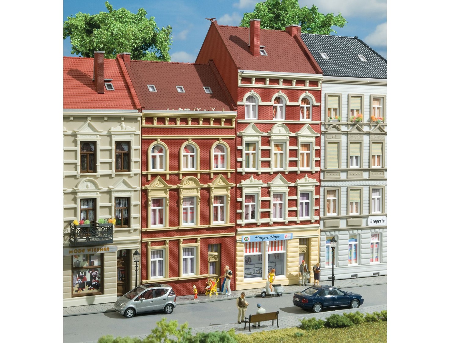 Auhagen 11417 H0 Stadthäuser Schmidtstraße Nr. 27/29 