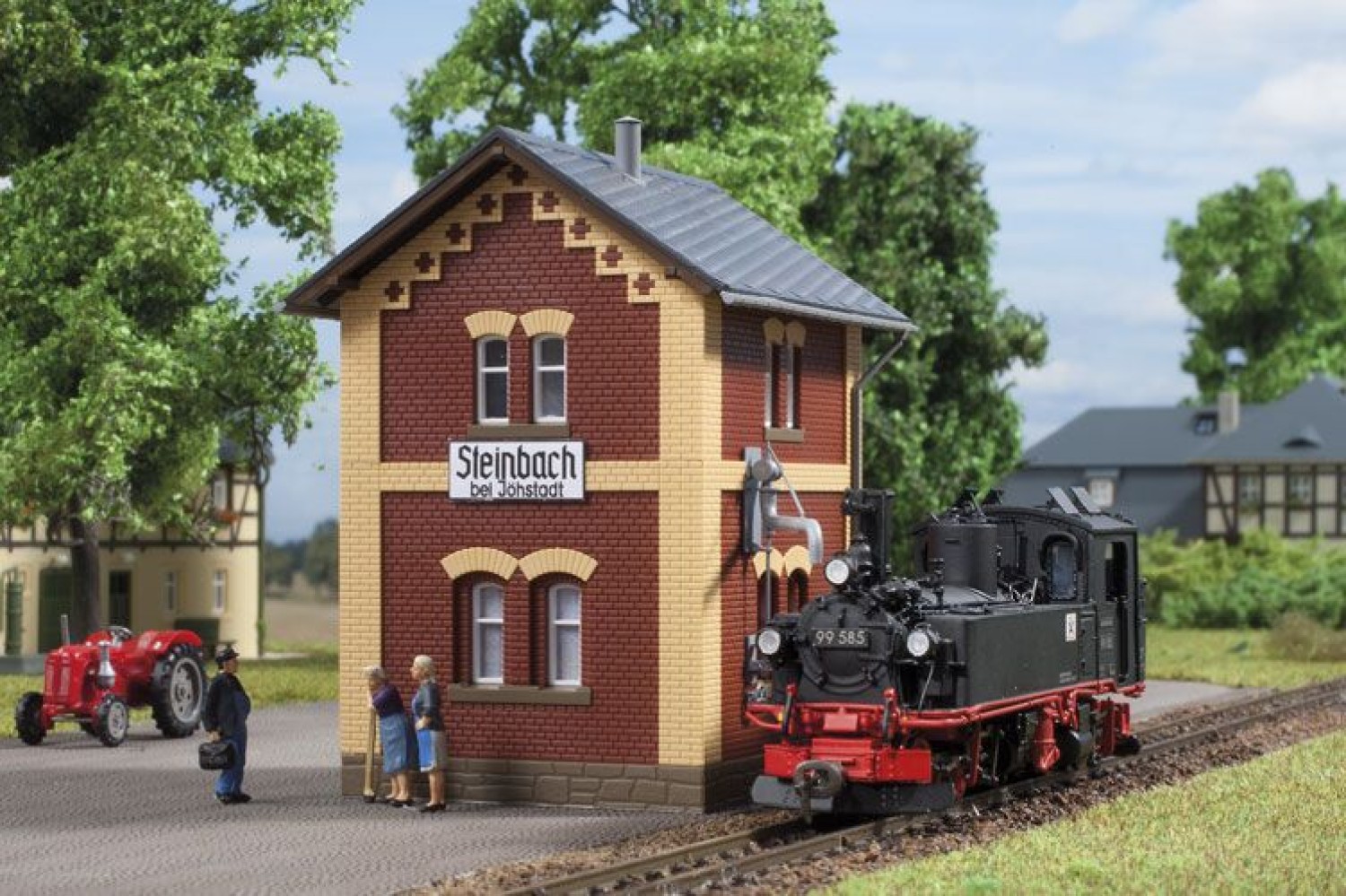 Auhagen 11435 H0 Bahnhof Steinbach mit Wasserhaus 