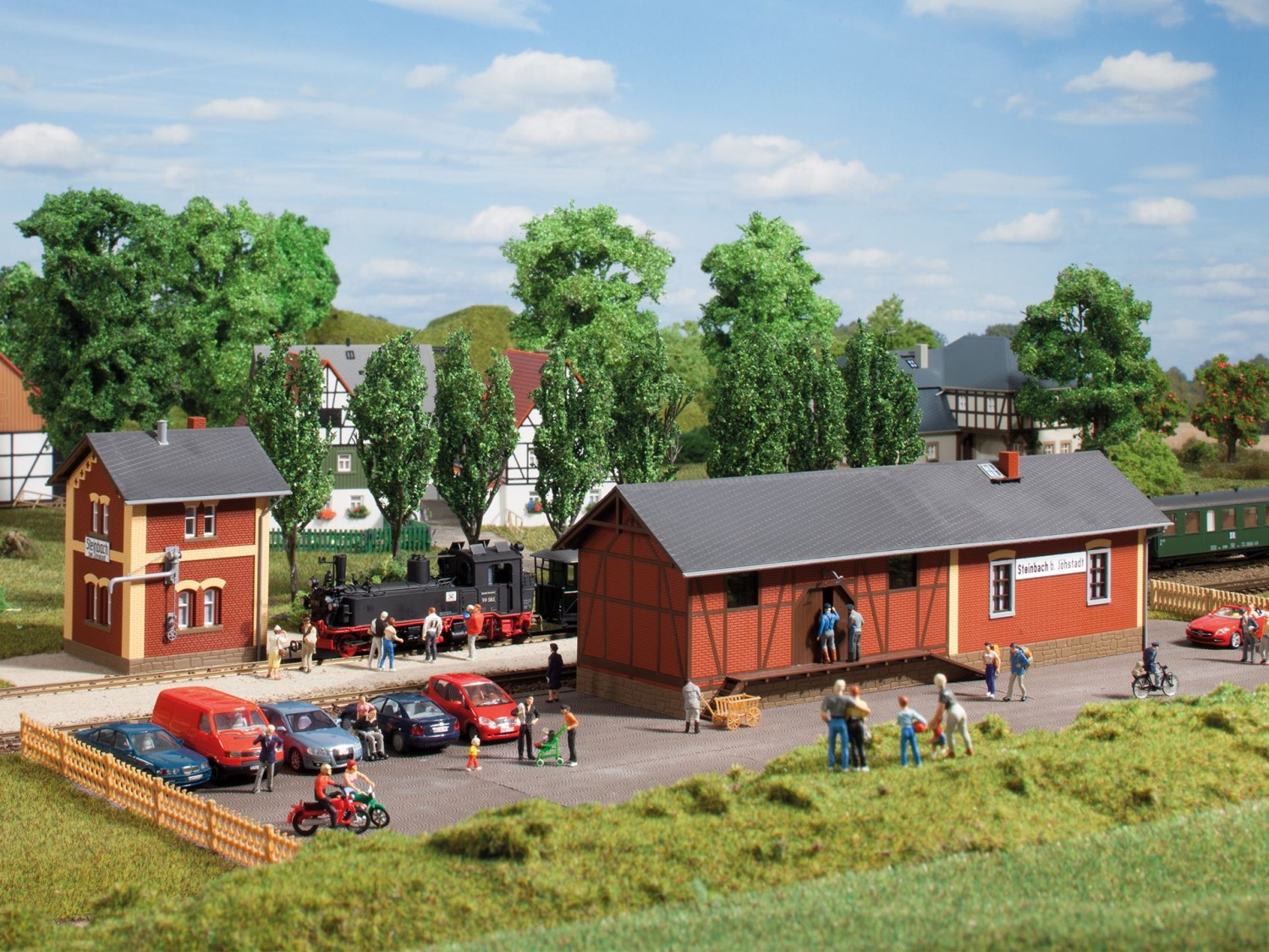 Auhagen 11435 H0 Bahnhof Steinbach mit Wasserhaus 